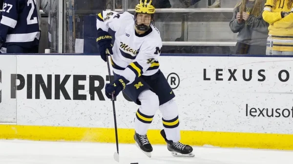 Shane Vansaghi prospective Michigan hockey players anticipated to be selected in the 2025 NHL Draft