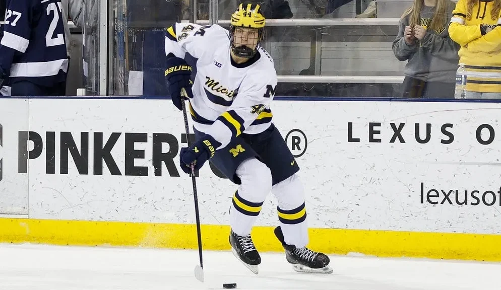 Shane Vansaghi prospective Michigan hockey players anticipated to be selected in the 2025 NHL Draft