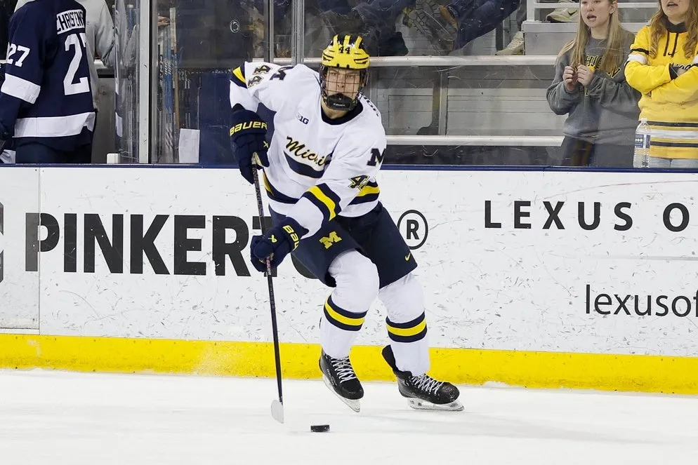 Shane Vansaghi prospective Michigan hockey players anticipated to be selected in the 2025 NHL Draft